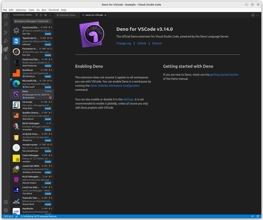 deno-for-visual-studio-code-web-service-development